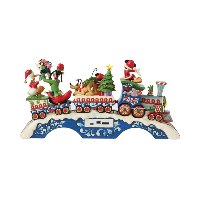 Disney Mickey & Friends trein decoratie met LED lampjes en muziekfunctie voor interieur