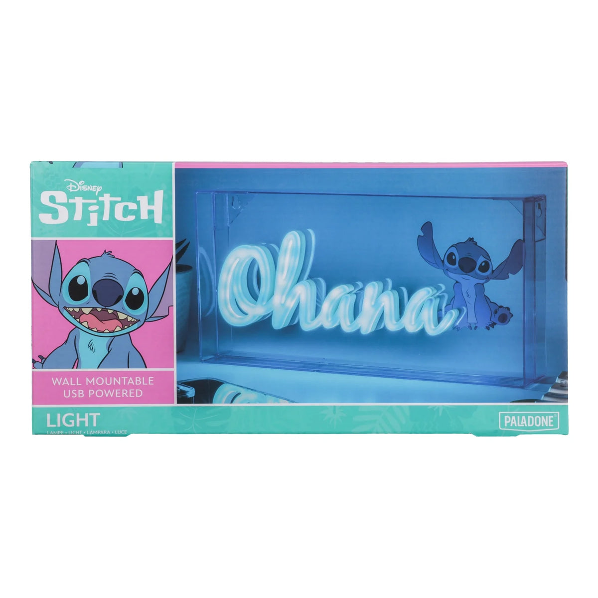 Disney Stitch Ohana Led Lamp - Started With The Mouse