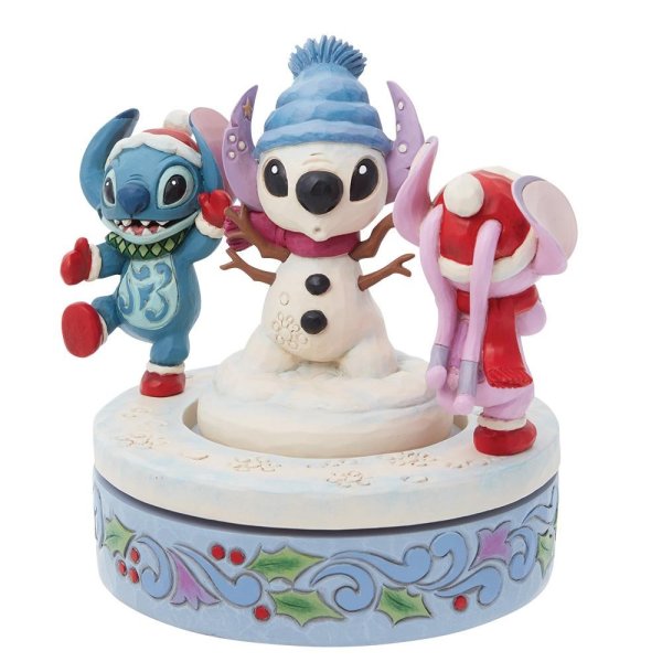 Disney Jim Shore Traditions Lilo en Angel - Snowy Shenanigans