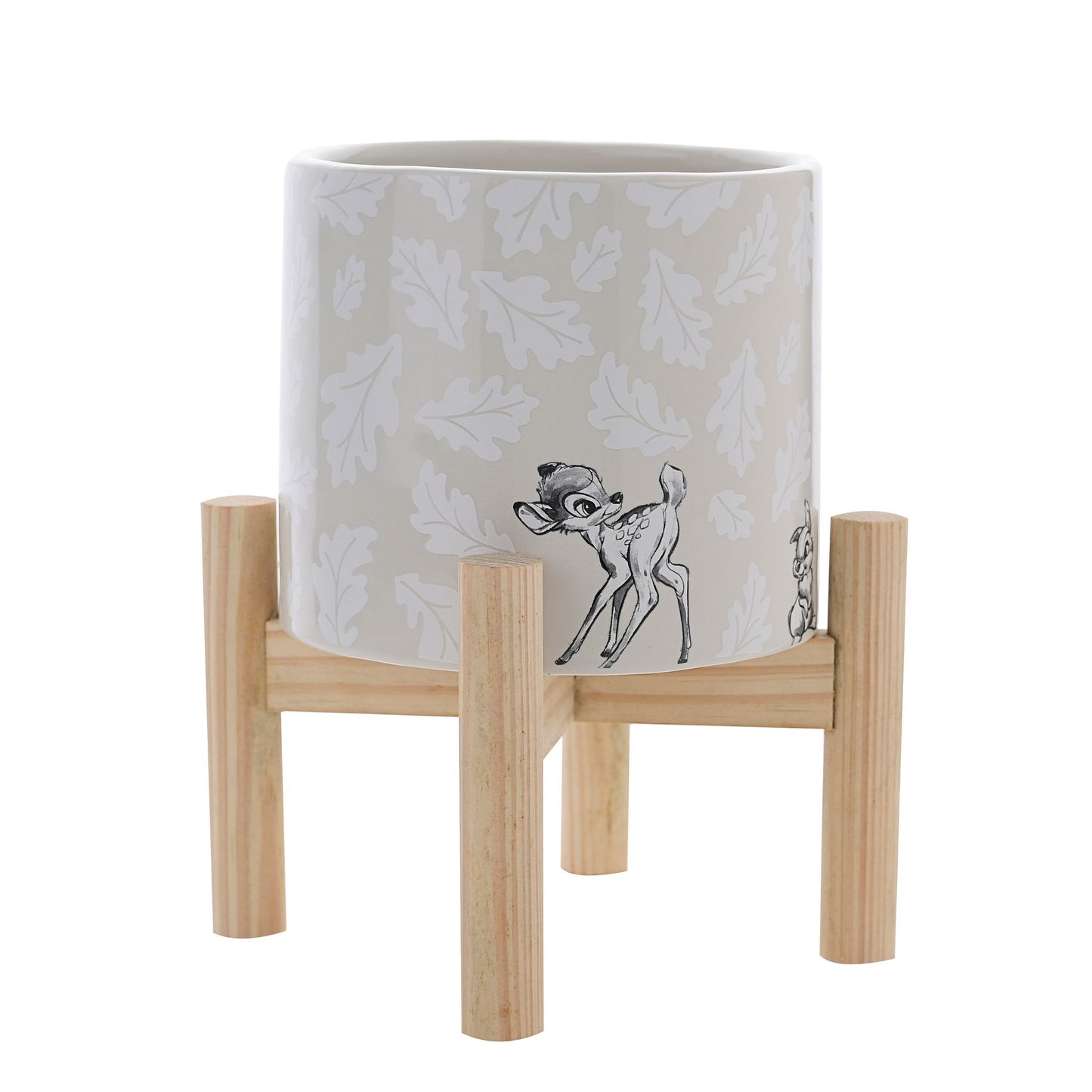 Disney Home Bambi en Stampertje Planten Pot - Forest Friends ontwerp van www.startedwiththemouse.com. Breng de vreugde van het bos in je huis met deze prachtige en functionele plantenpotten.