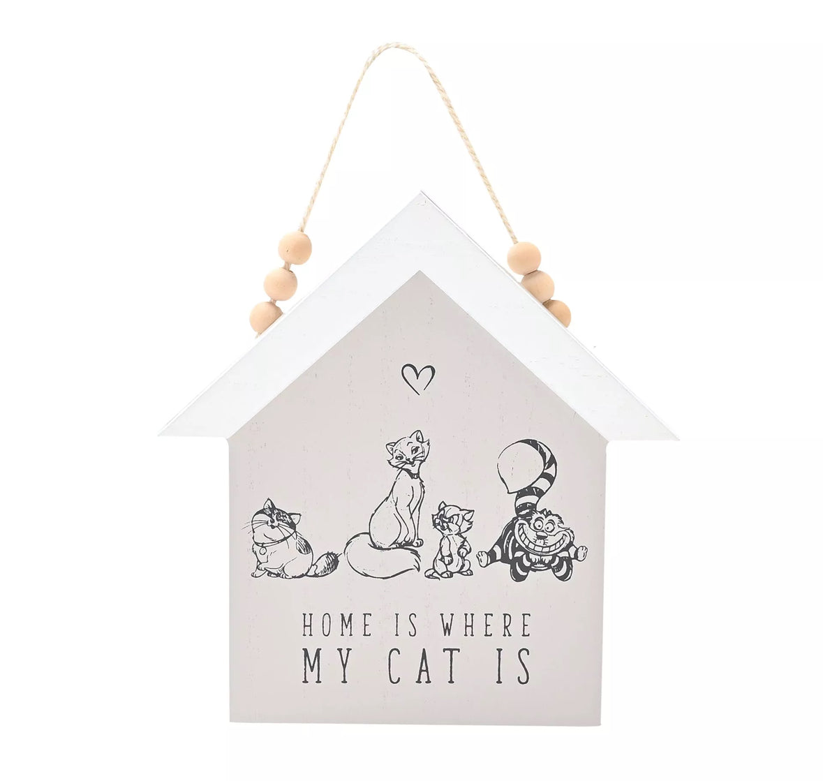 Disney Cats and Dogs Wandbordje 'Home is where my cat is' - [shop_namen] - [product-type] 