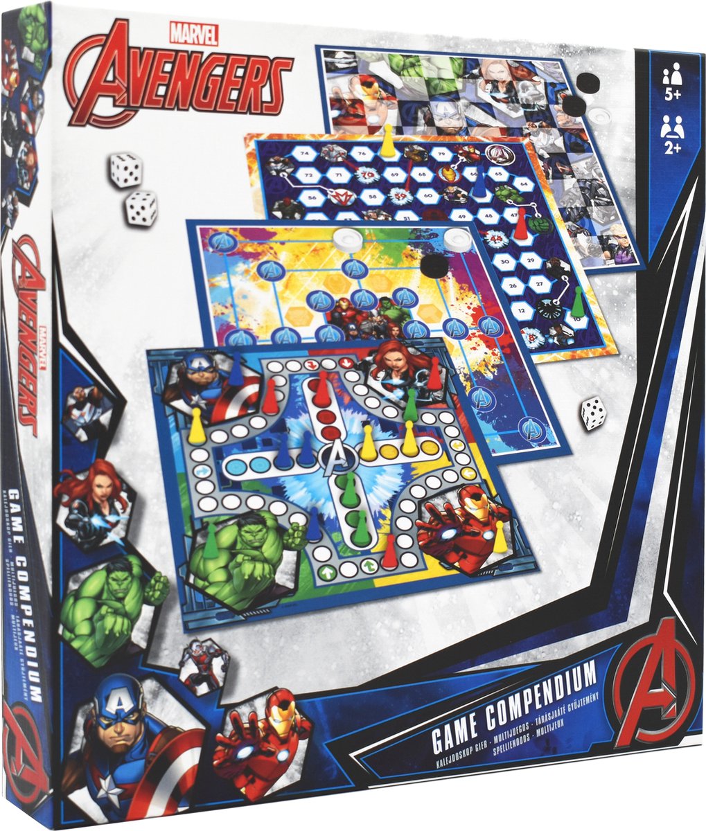 Marvel Avengers 4-in-1 spellendoos met Iron Man, Captain America, Thor en Hulk