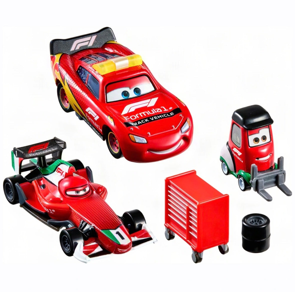 Disney pixar Mattel Cars McQueen Formule 1 Set 3 pack 1:55 - [shop_namen] - [product-type] 