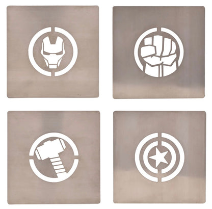 Marvel The Avengers set van 4 Vierkanten Onderzetters - [shop_namen] - [product-type] 