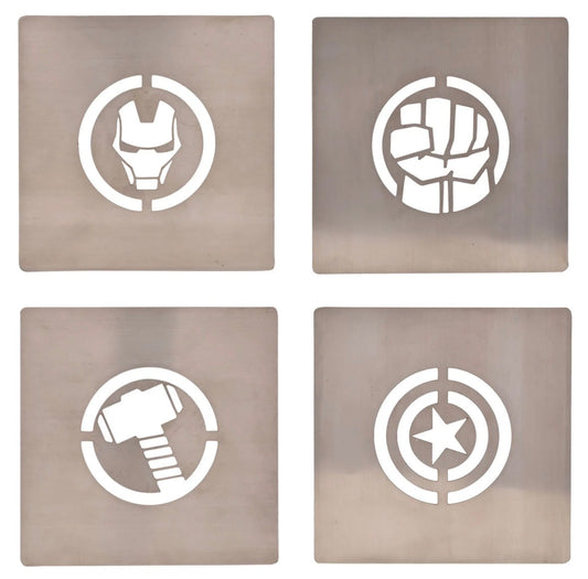 Marvel The Avengers set van 4 Vierkanten Onderzetters - [shop_namen] - [product-type] 