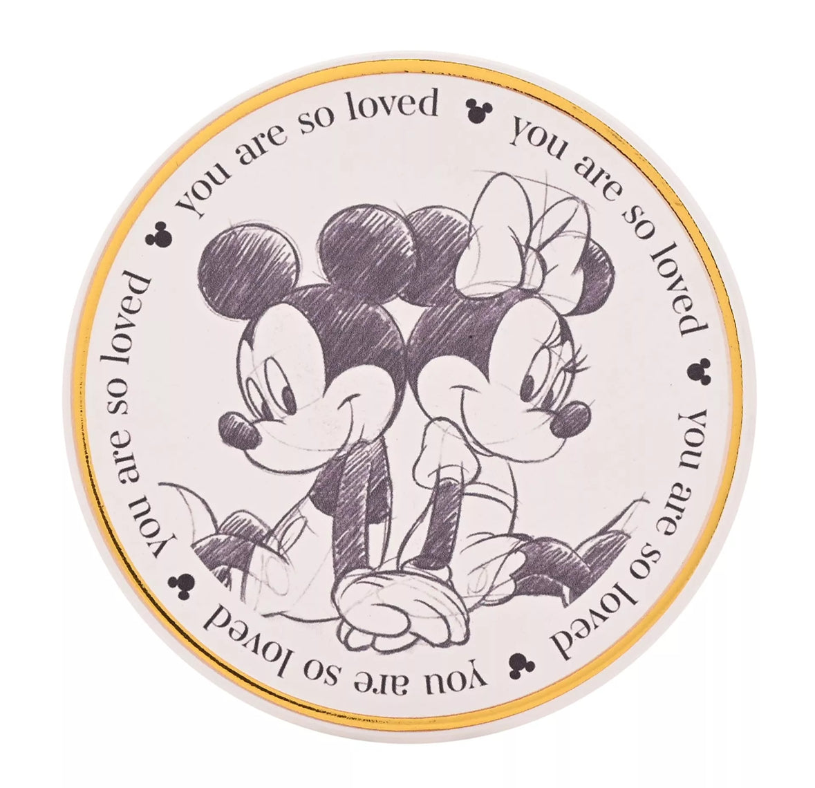 Disney Classic Collectible Mickey en Minnie Mouse Onderzetter - [shop_namen] - [product-type] 