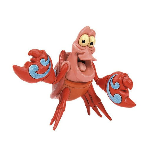 Disney Sebastiaan mini-figuur, officieel verzamelobject met gedetailleerd ontwerp.