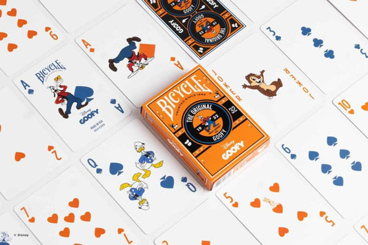 De vertrouwde kwaliteit van Bicycle in een speels Goofy-thema. Duurzame kaarten, soepel schuddend en ideaal voor dagelijks gebruik of als origineel cadeau voor fans en verzamelaars.