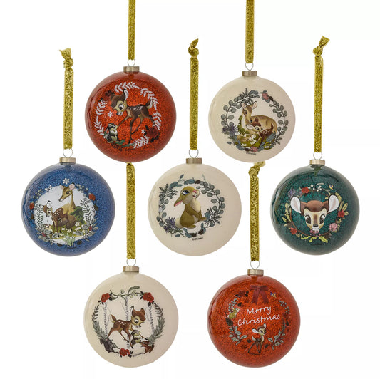 Disney Bambi Enchanted Forest 7 Kerstballen Set - Started With The Mouse