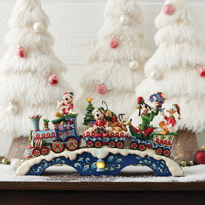 Disney Traditions Mickey & Friends LED Musical Train met verlichting en muziek decoratie