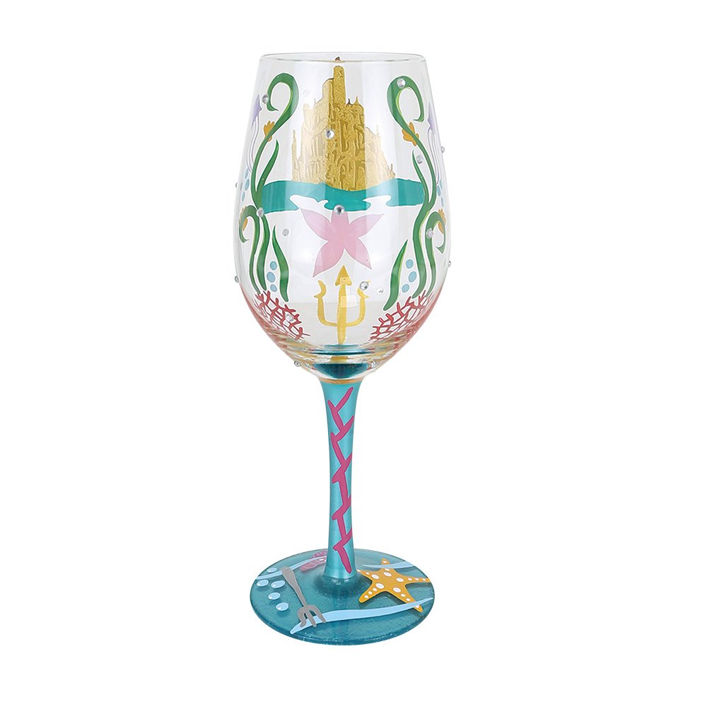 Verras een Disney-liefhebber met het Ariel Wijnglas “Ride Your Own Wave”. Een stijlvol en betoverend cadeau voor fans van de zee en De Kleine Zeemeermin.
