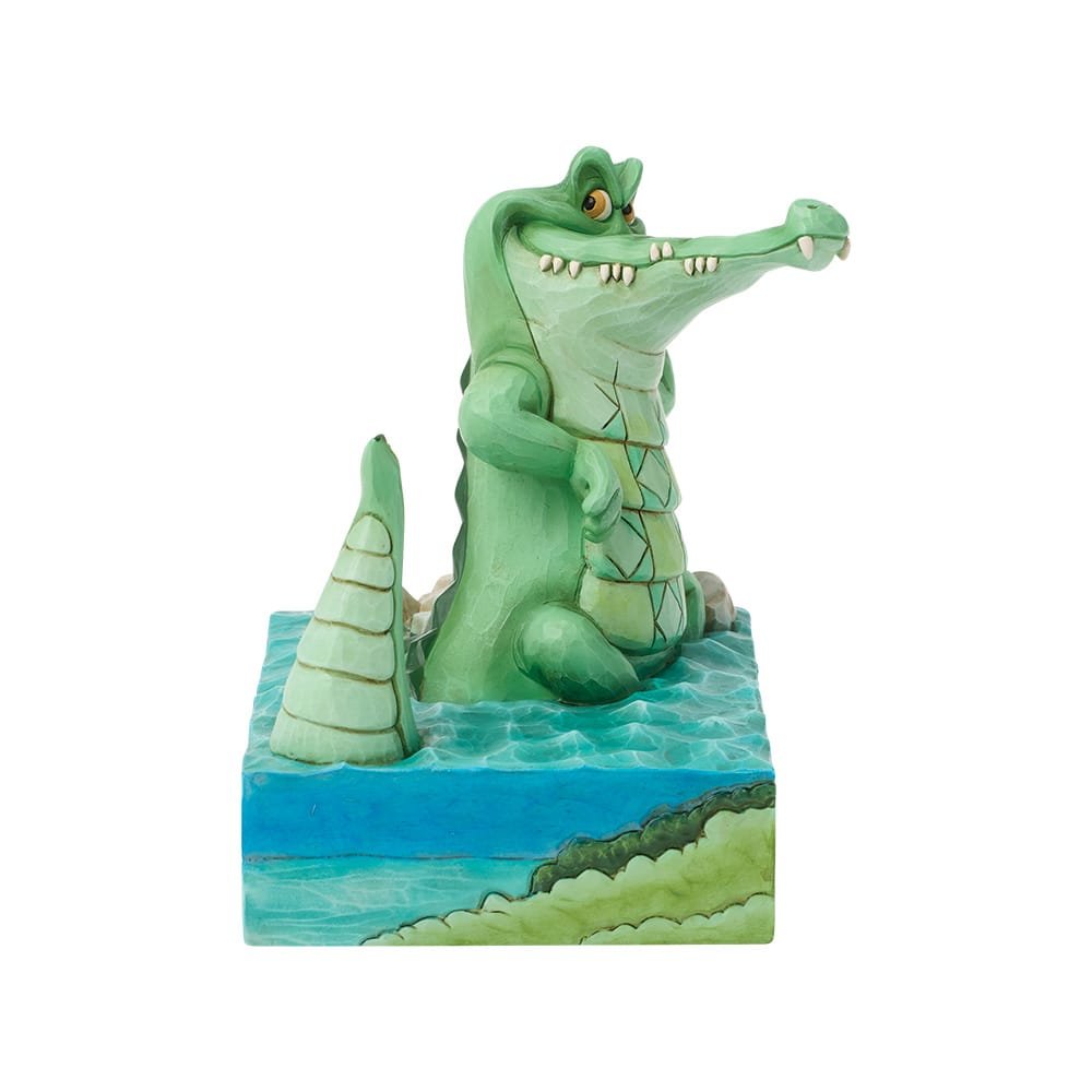 Speels Disney Traditions Peter Pan krokodil beeldje met unieke handgeschilderde afwerking en Disney stijl.