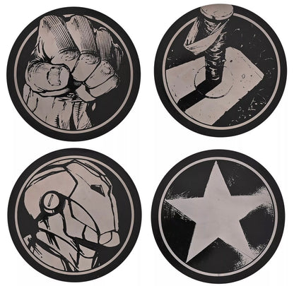Marvel The Avengers set van 4 Ronden Onderzetters - [shop_namen] - [product-type] 