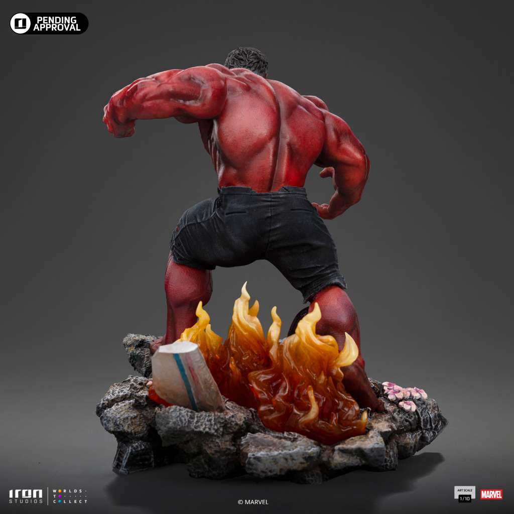 Een brute verschijning voor je collectie 💥 Deze Red Hulk statue (Art Scale 1/10) uit Marvel Captain America 4 combineert intense actie met een indrukwekkende afwerking.
