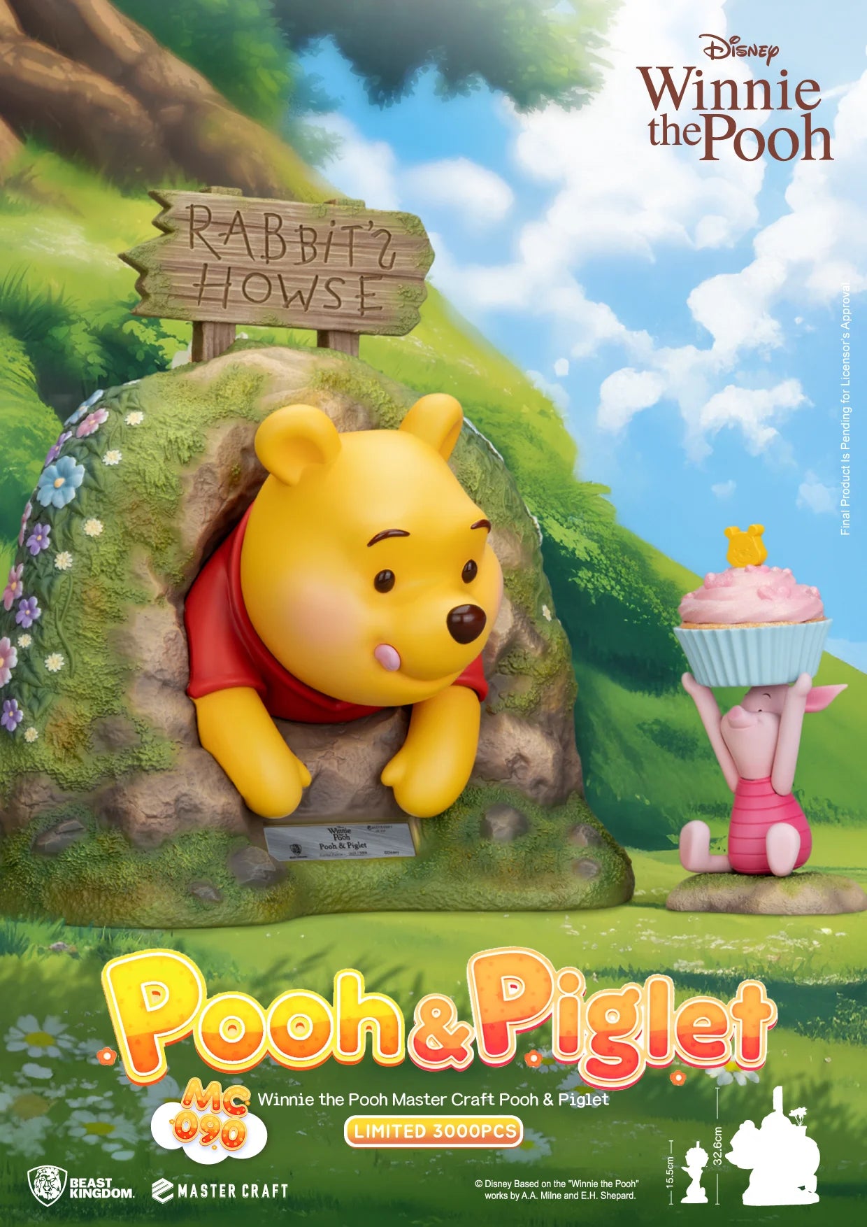 Breng een stukje Honderd Bunderbos tot leven met dit Master Craft beeld van Winnie de Poeh & Knorretje. Met fijne details en liefdevol sculpt is dit een must-have voor iedere Disney-verzamelaar.