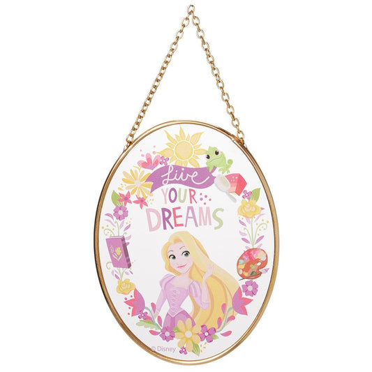 Betoverende Rapunzel Suncatcher van Disney Garden vangt zonlicht en creëert een schitterend lichtspel met de geliefde prinses als middelpunt, perfect voor een sprookjesachtige sfeer in tuin, balkon of terras.